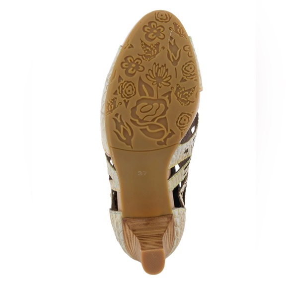 NEW!  L’Artiste Amora Leather Sandal Boot Beige (size 6 or 36) - Picture 5 of 12